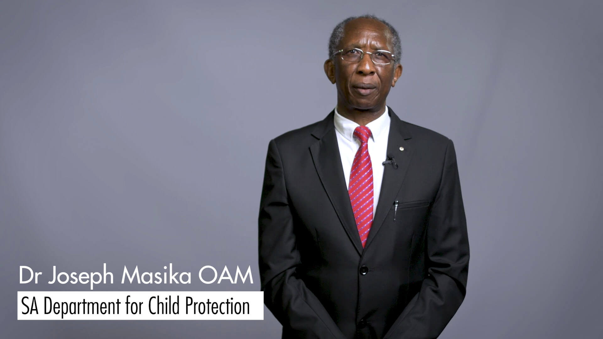 Dr Joseph Masika OAM Video
